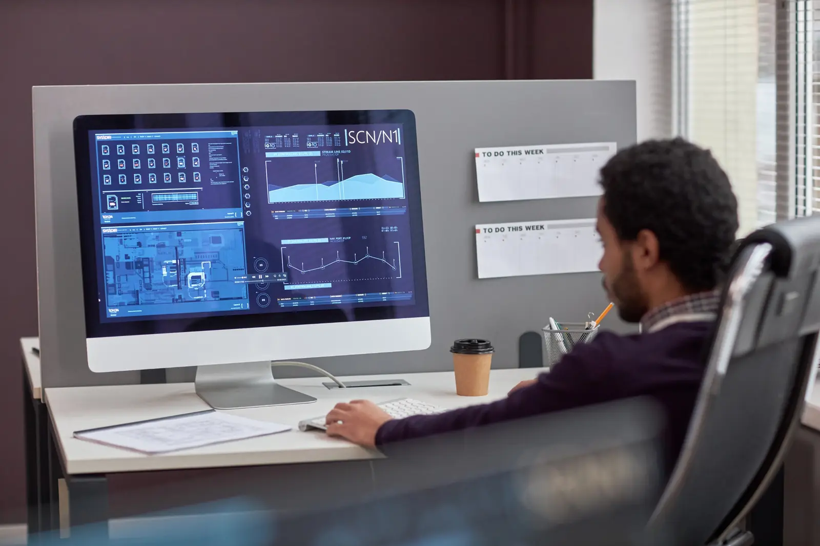 An IT admin working in a phone system portal