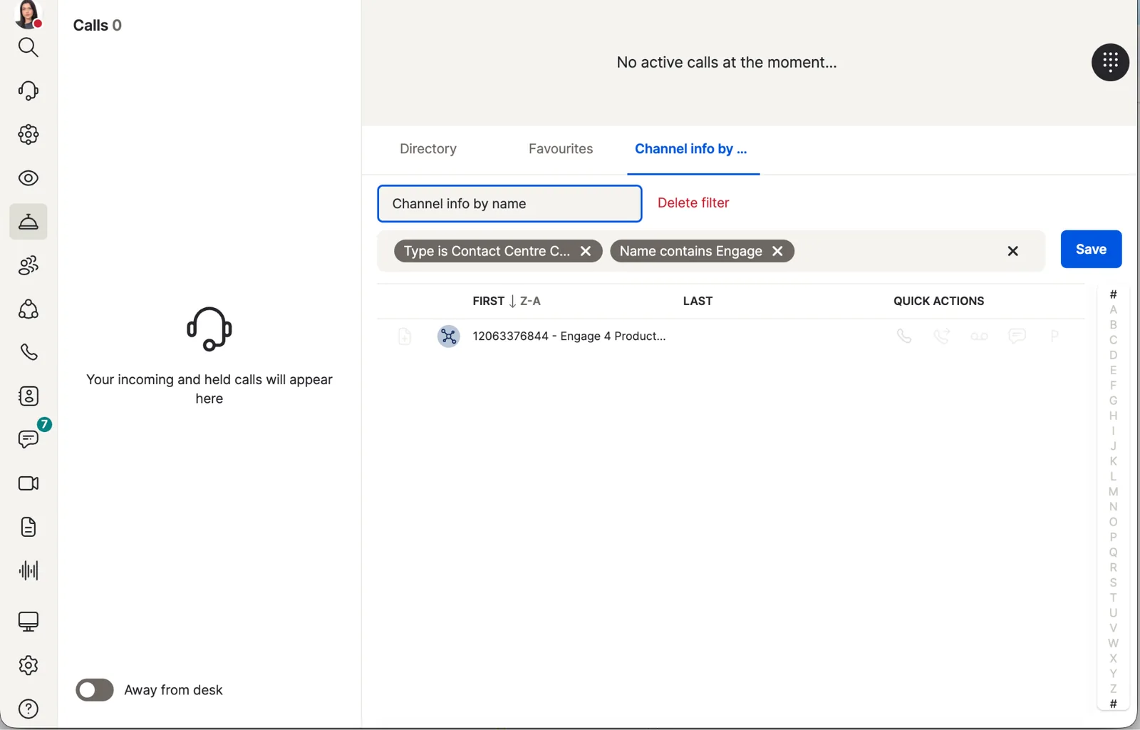 8x8 Work: calls and contact center queues in one window