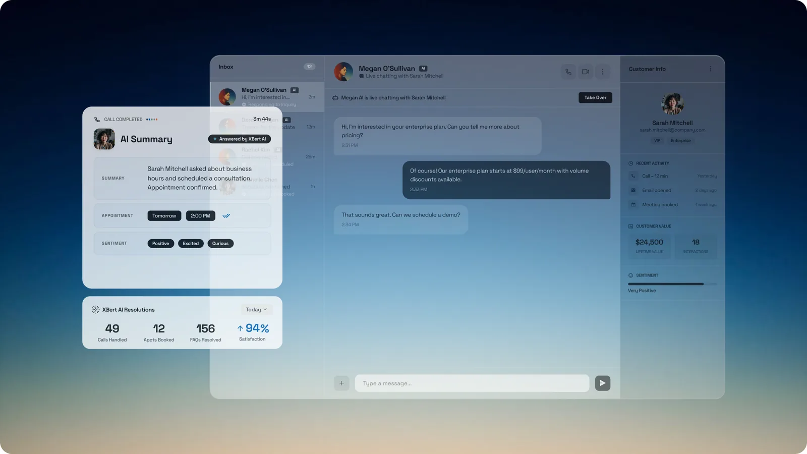 Nextiva AI: a summary of the conversation