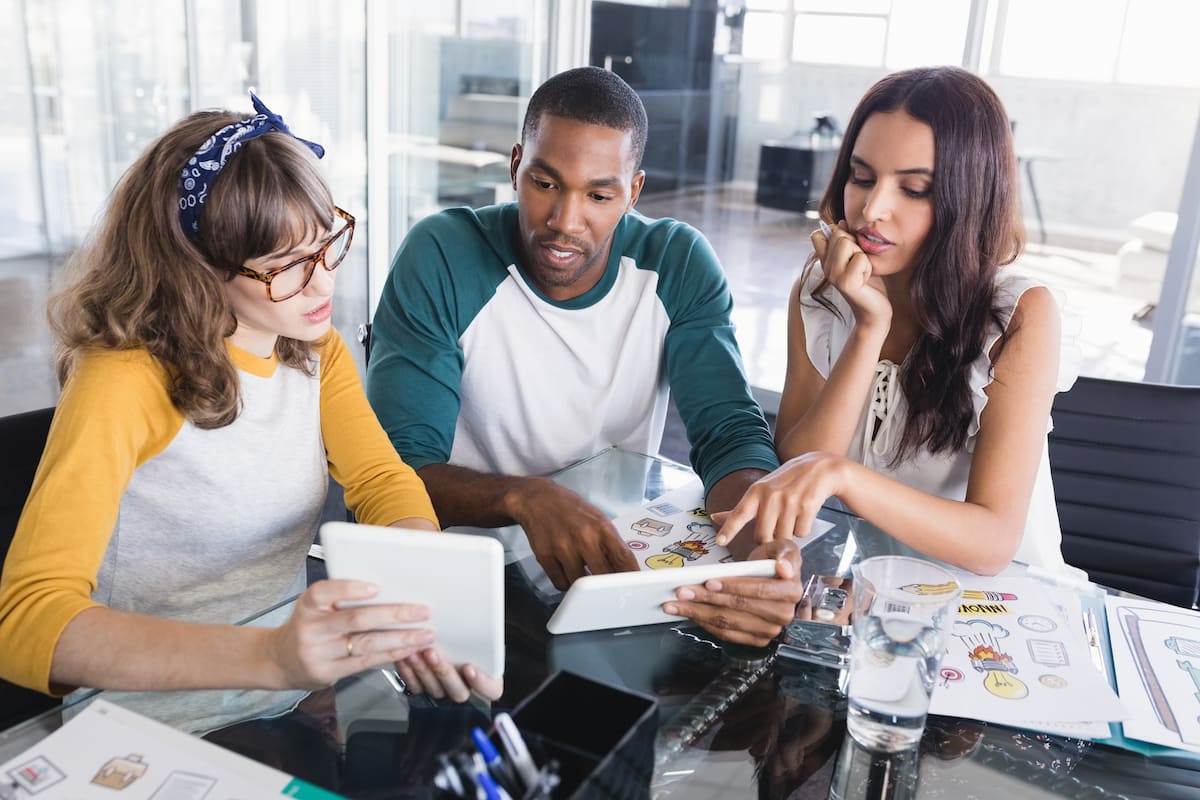 Agency team reviewing referrals