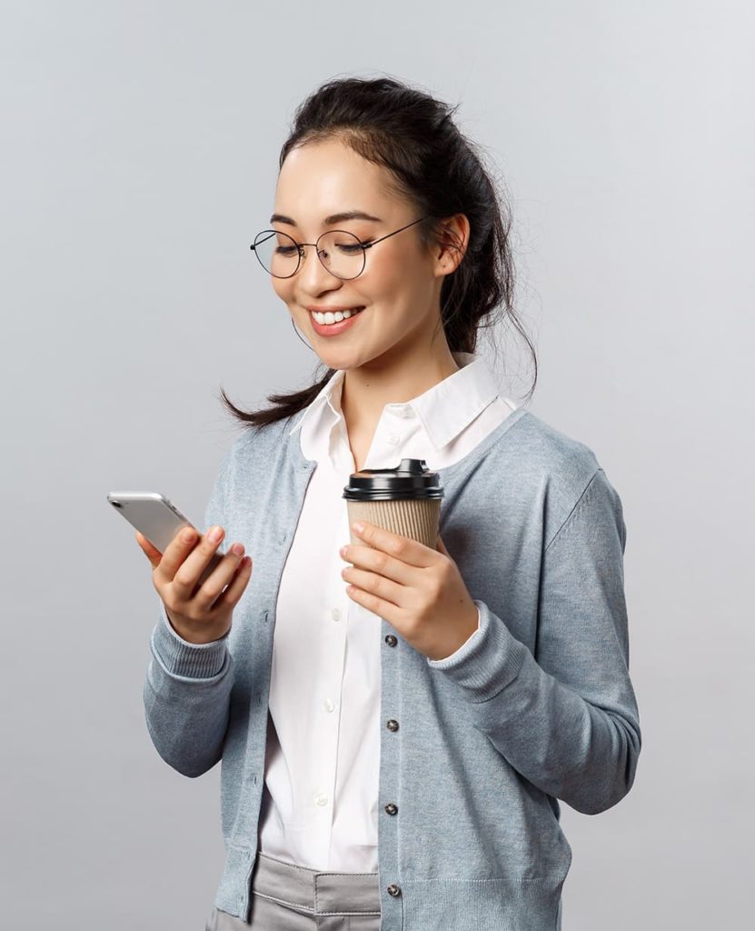 A team member on a call between meetings