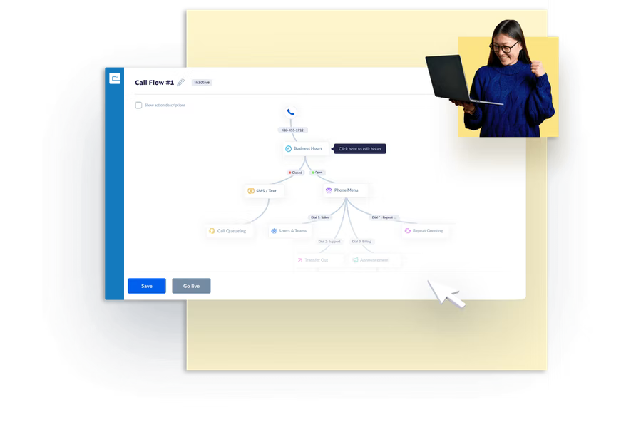 Call flow builder