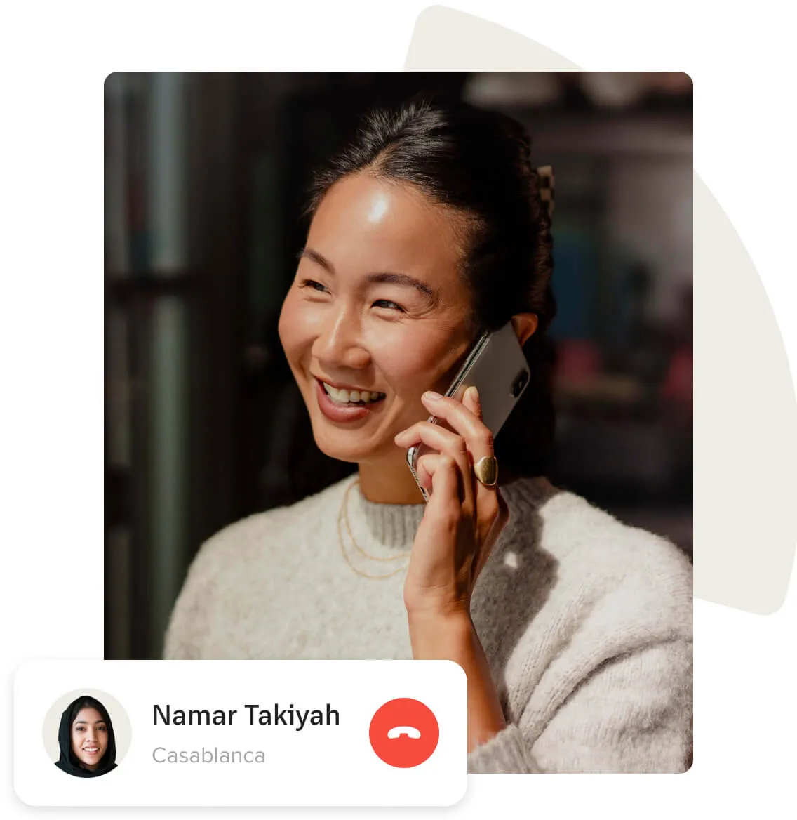 A caller reaching a facility after hours