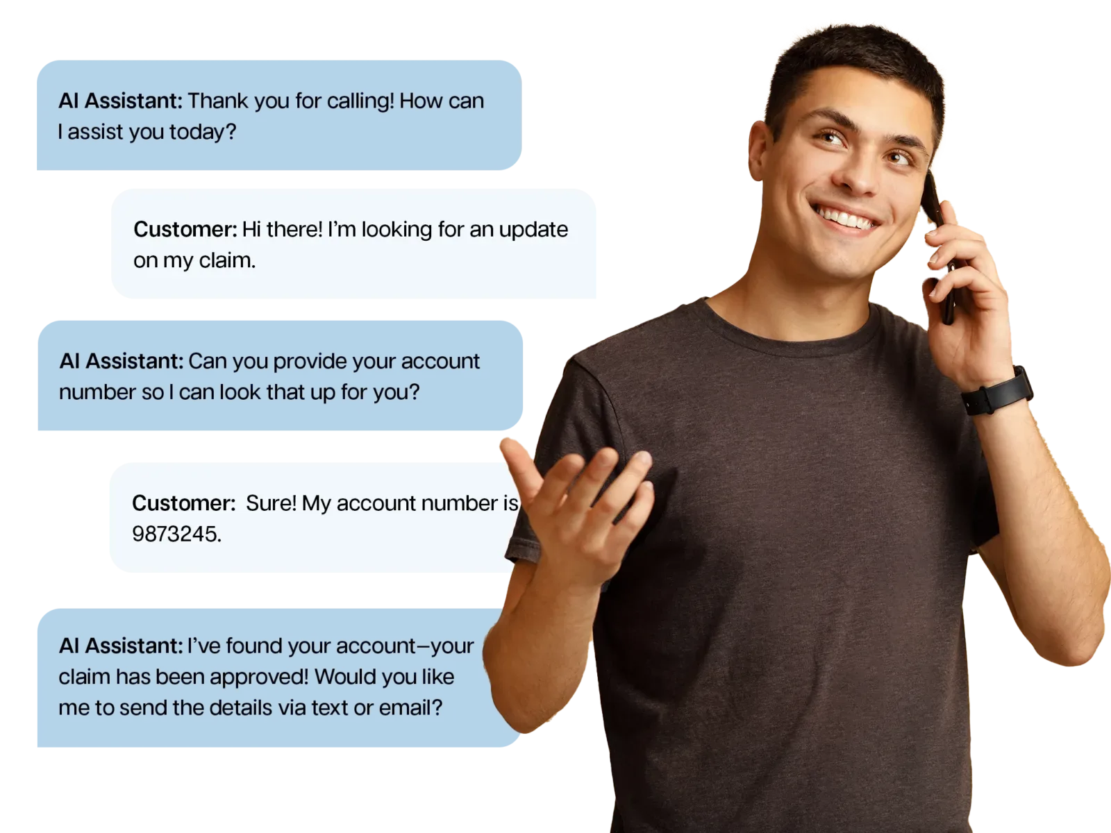 AI agent handling a call