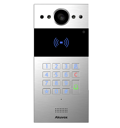 Akuvox R20K, Surface SIP Intercom with 1 Button & Keypad